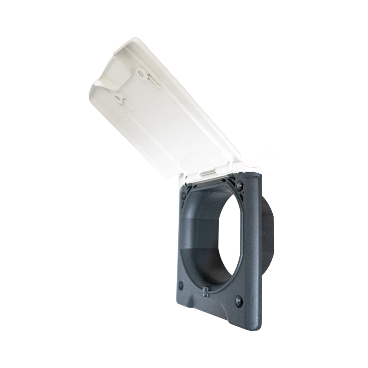 Fawo Flush Inlet With Sprung Cover, White