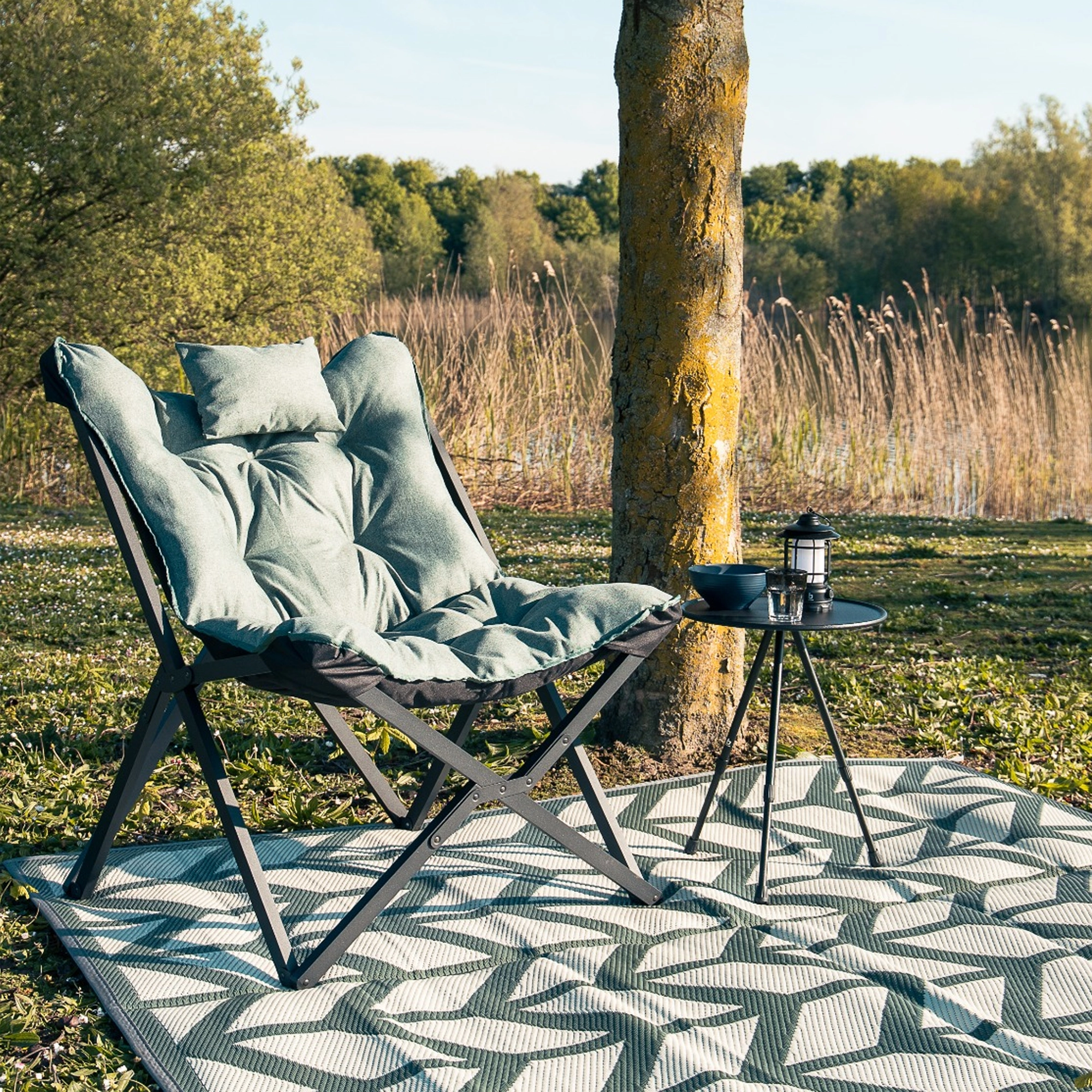 Bo-Camp Brandon Industrial Collection Relax Chair, Green