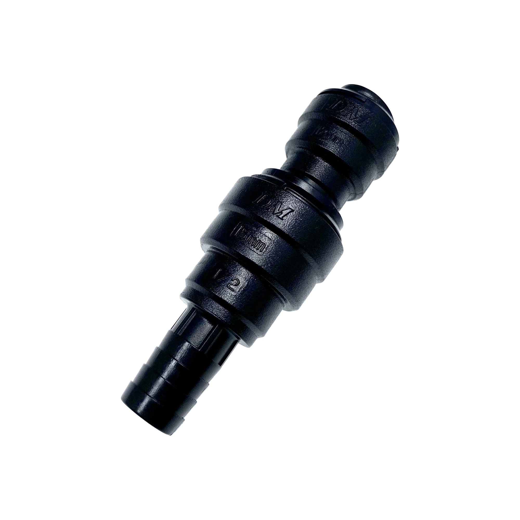 W4 Push-Fit 1/2" Flexible Hose (Barbed) - 12mm Straight Adaptor