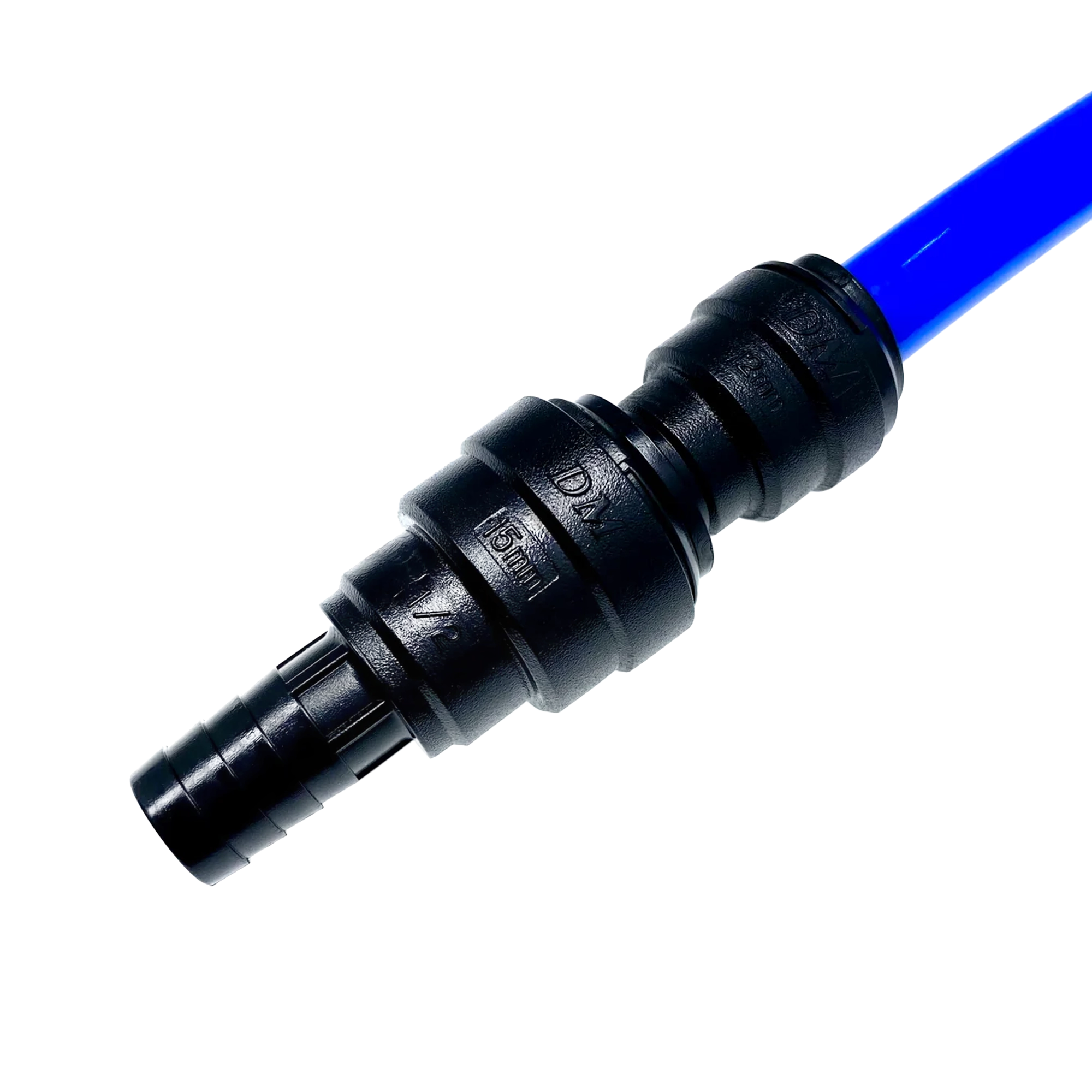 W4 Push-Fit 1/2" Flexible Hose (Barbed) - 12mm Straight Adaptor
