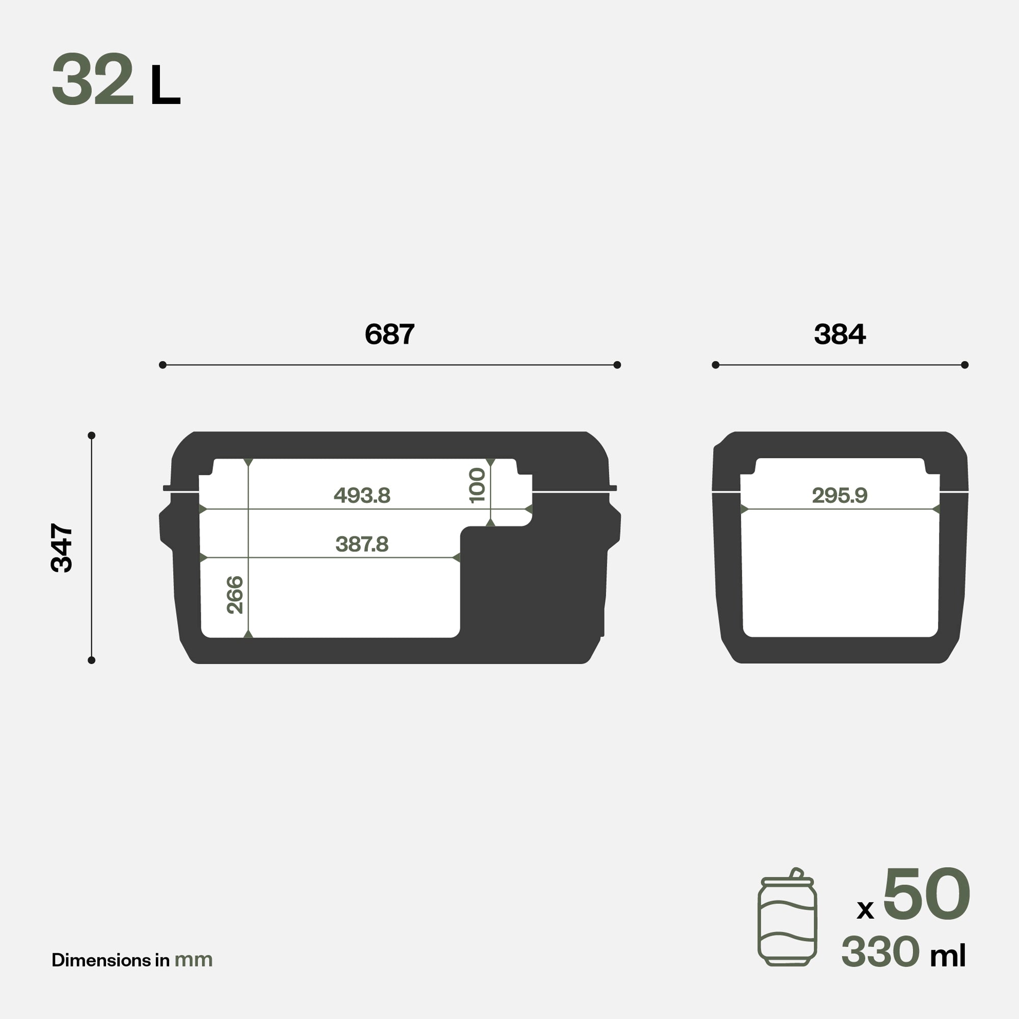 IndelB ITB32 Travel Box Portable Compressor Coolbox 32L
