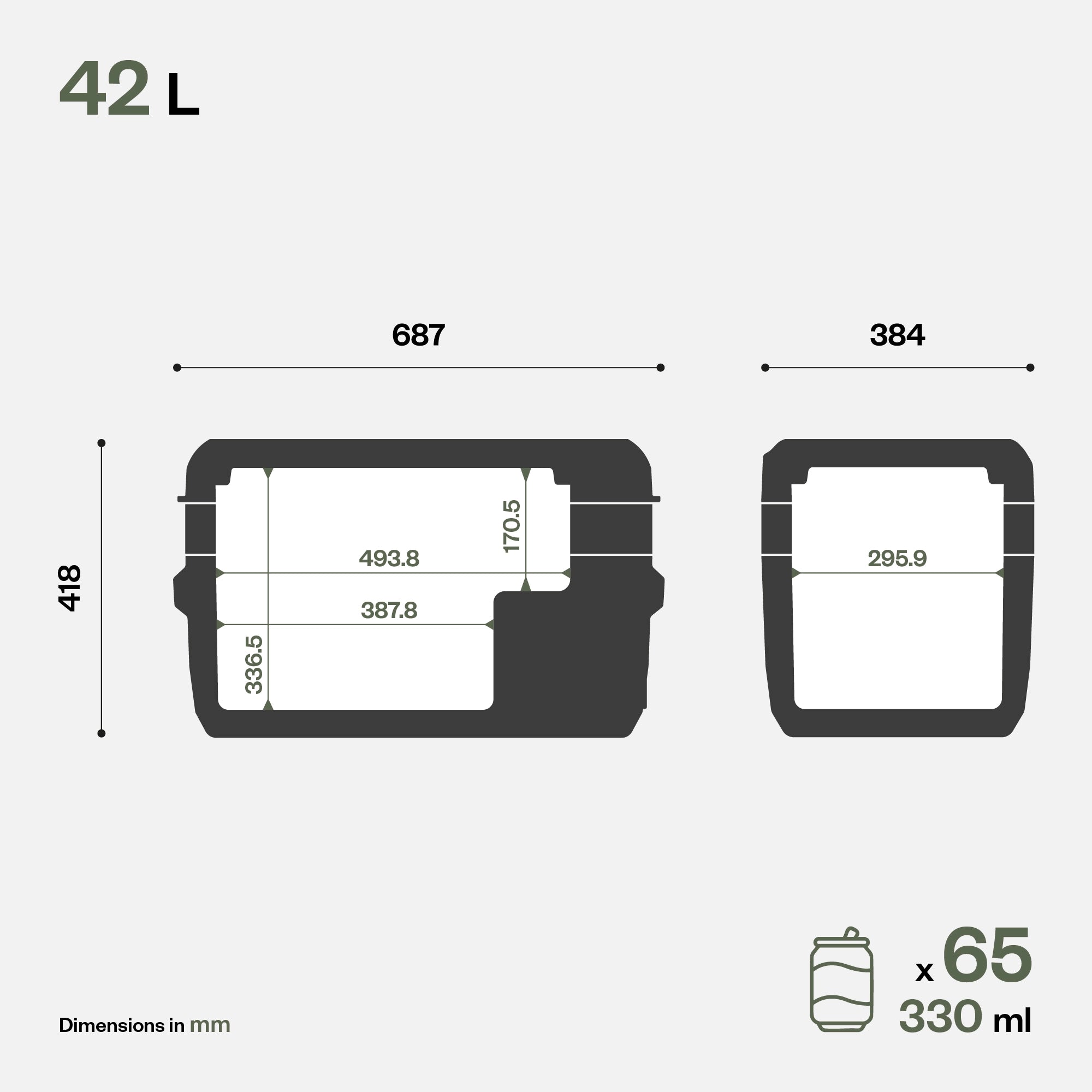 IndelB ITB42 Travel Box Portable Compressor Coolbox 42L