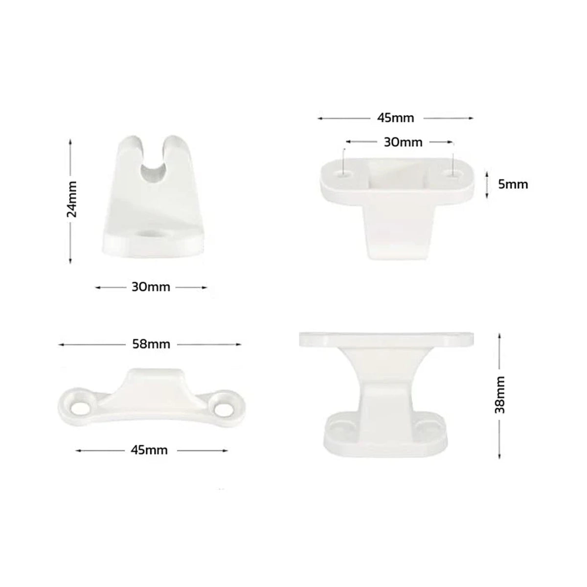 W4 Veneta Door Retainer, White