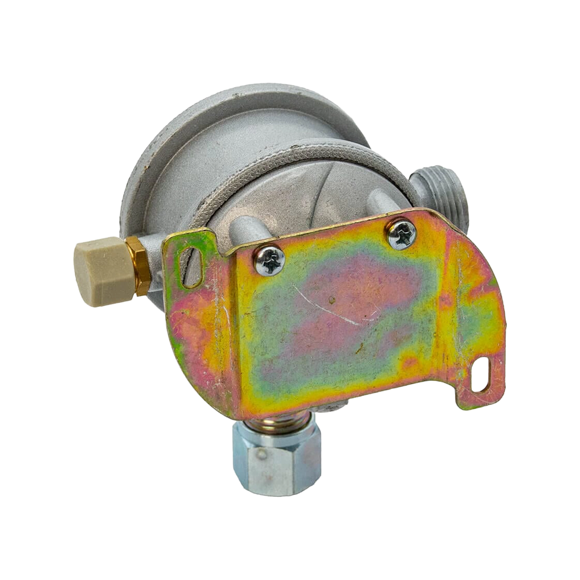 Cavagna Bulkhead Gas Regulator 30mbar with 90° 10mm Outlet