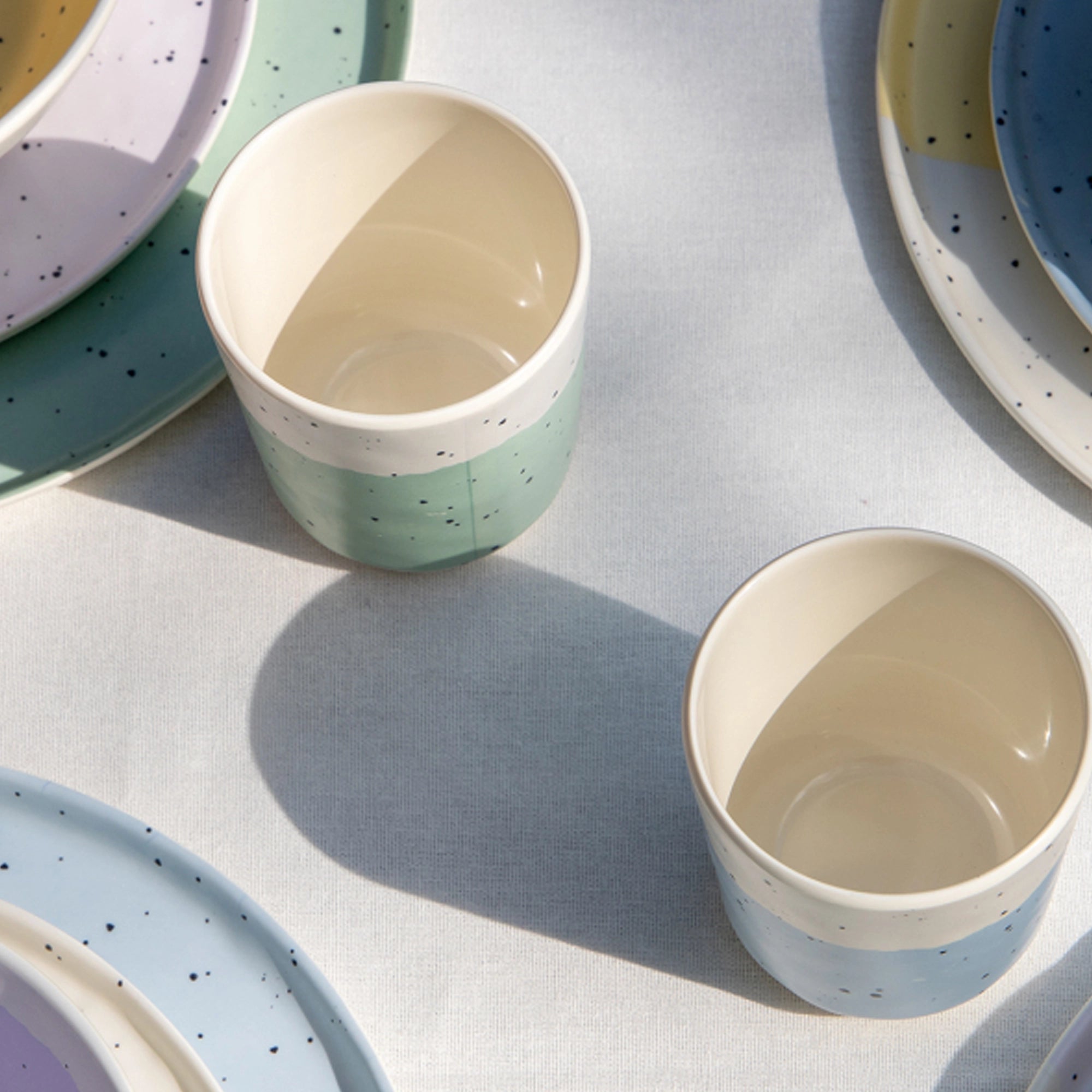 Bo-Camp Annecy Pastel Collection 16Pcs Melamine Tableware Set