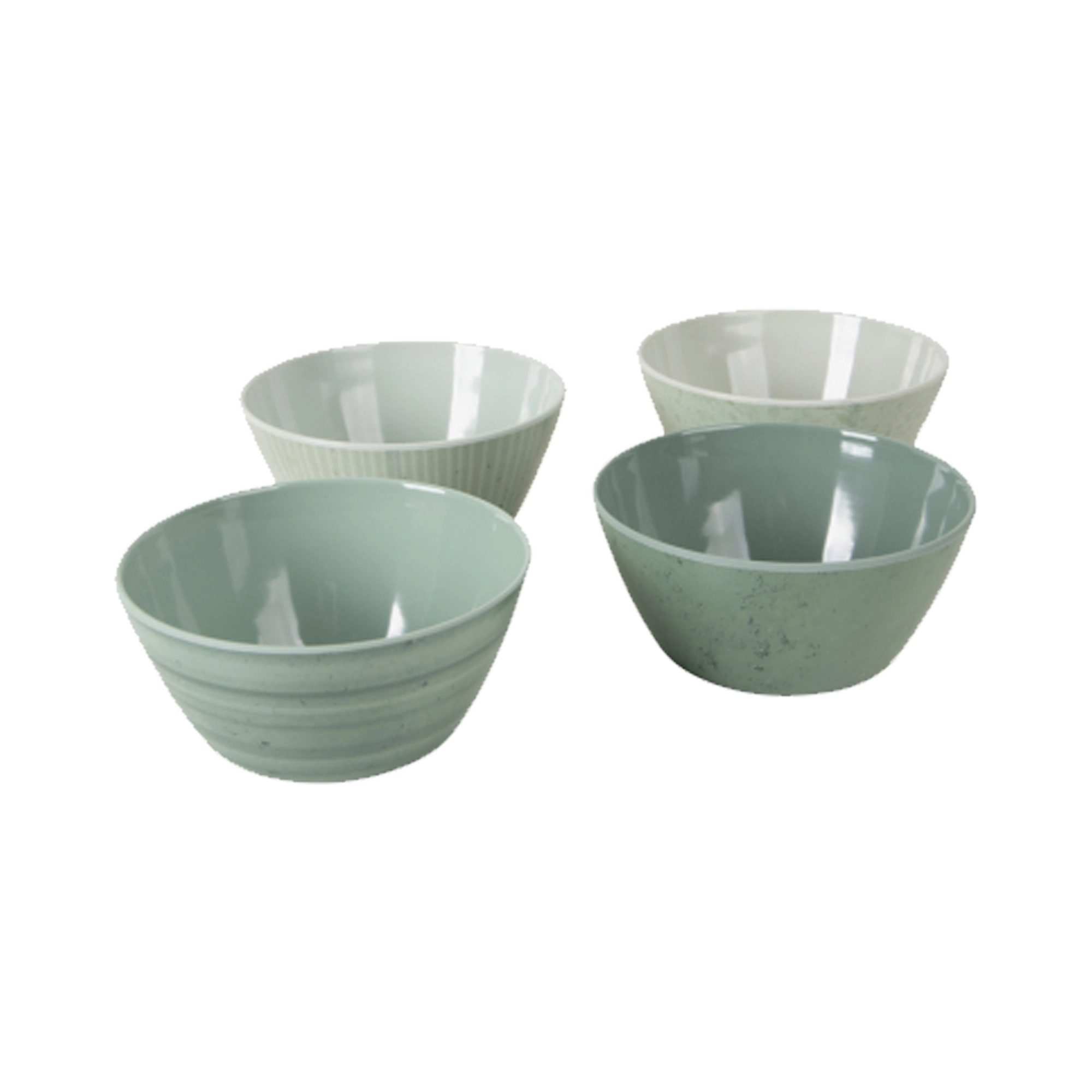 Bo-Camp Mix & Match 16Pcs Melamine Tableware Set, Green