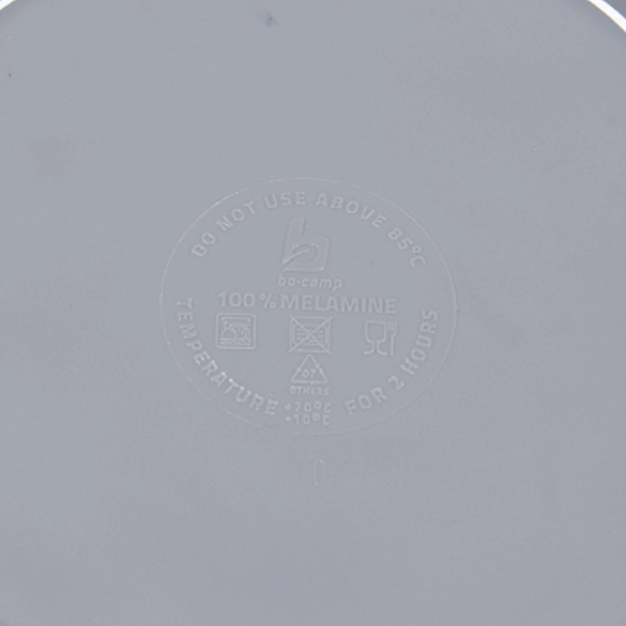 Bo-Camp Halo 12 Pcs Melamine Tableware Set, Grey