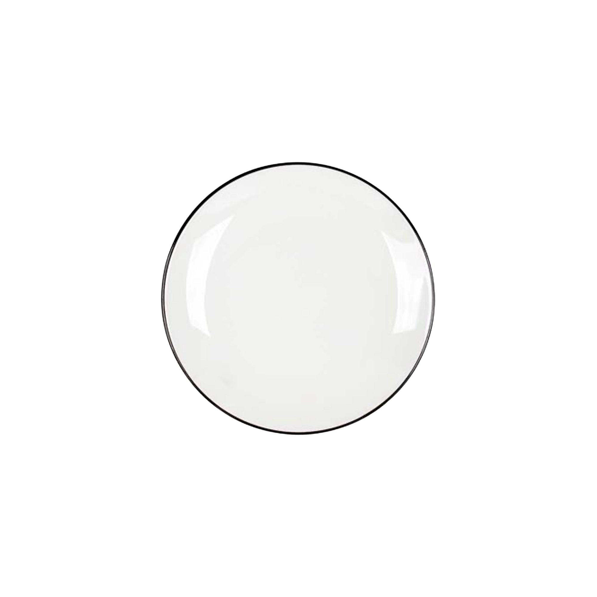 Gimex Linea Line 12 Pcs Melamine Tableware Set, Black