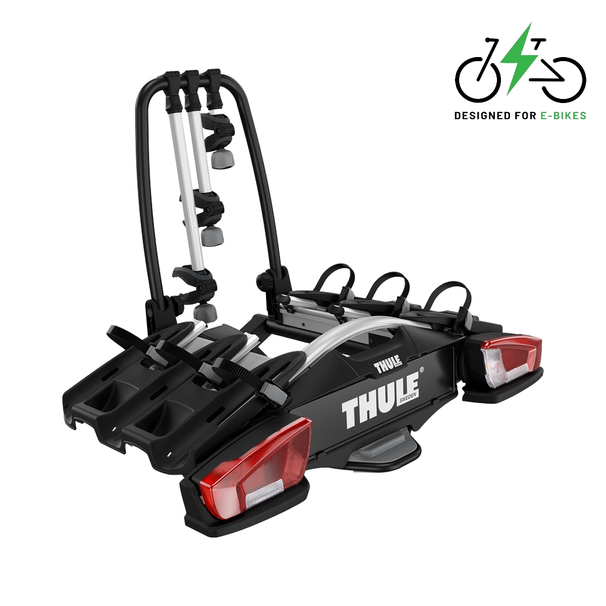 Thule VeloCompact 13-Pin Towbar Mounted Bike Rack for 3 Bikes