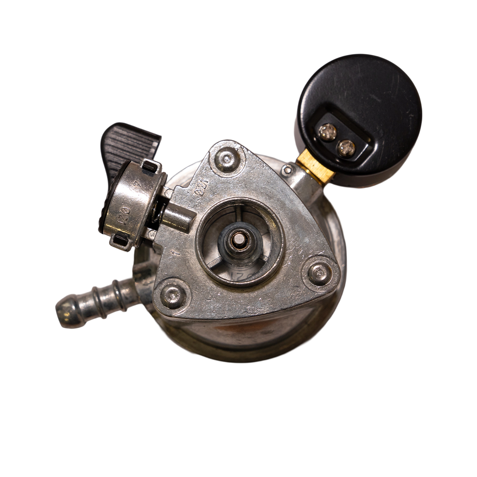 IGT Clip-On Compact 21mm Butane Gas Regulator With Level Gauge 28mbar