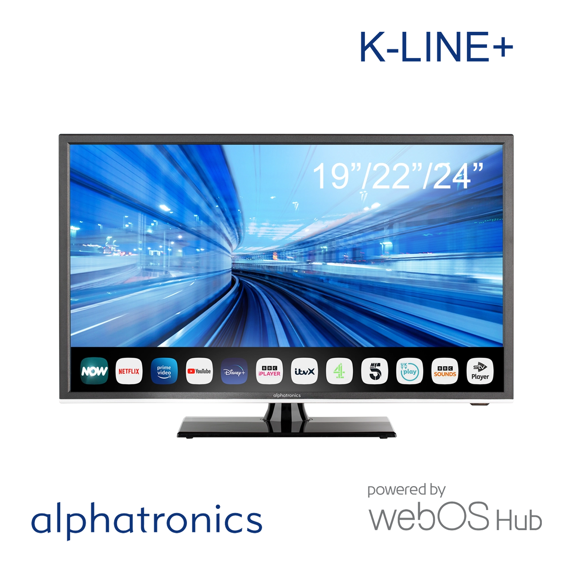 Alphatronics K-Line+ 22" 12/24V LED Smart TV