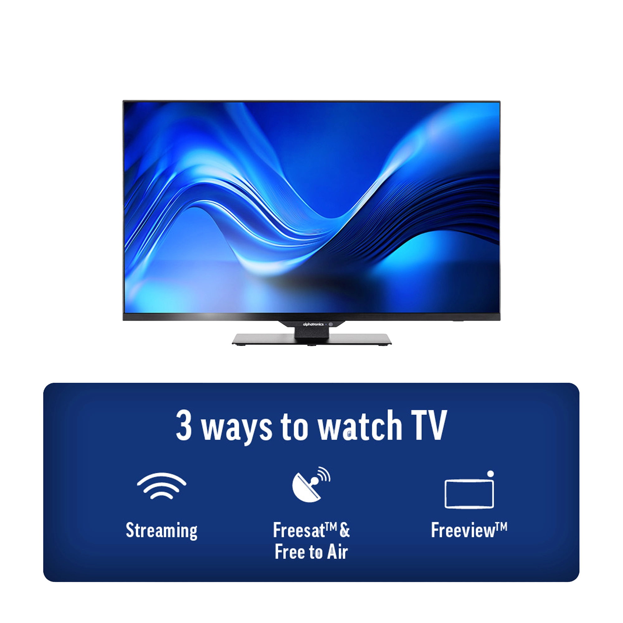 Alphatronics SL-Line+ 24" 12/24V LED Smart TV