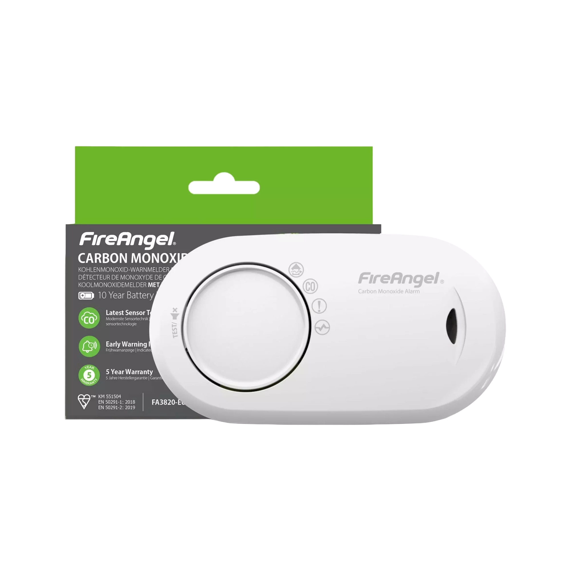FireAngel FA3820-EU Carbon Monoxide Alarm
