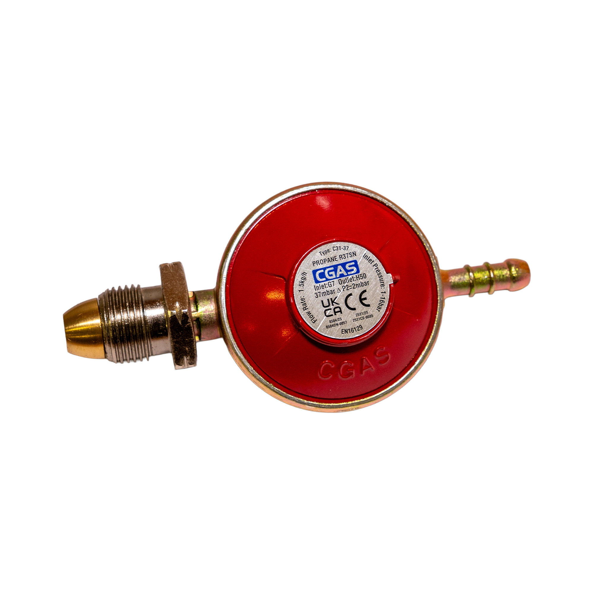 Continental Screw-On Propane Regulator 37mbar, 1.5kg/h