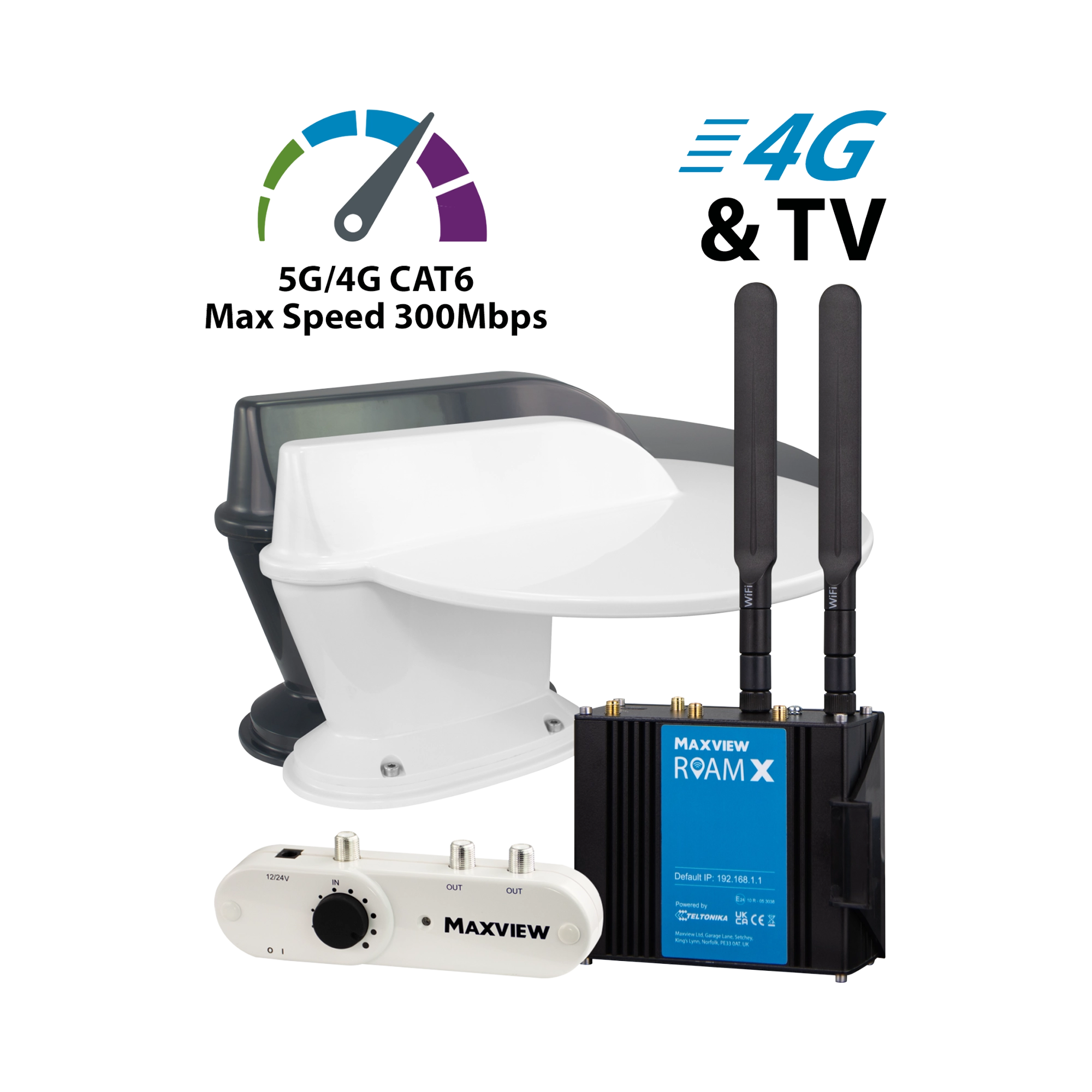 Maxview Roam X Combo Internet and Terrestrial TV