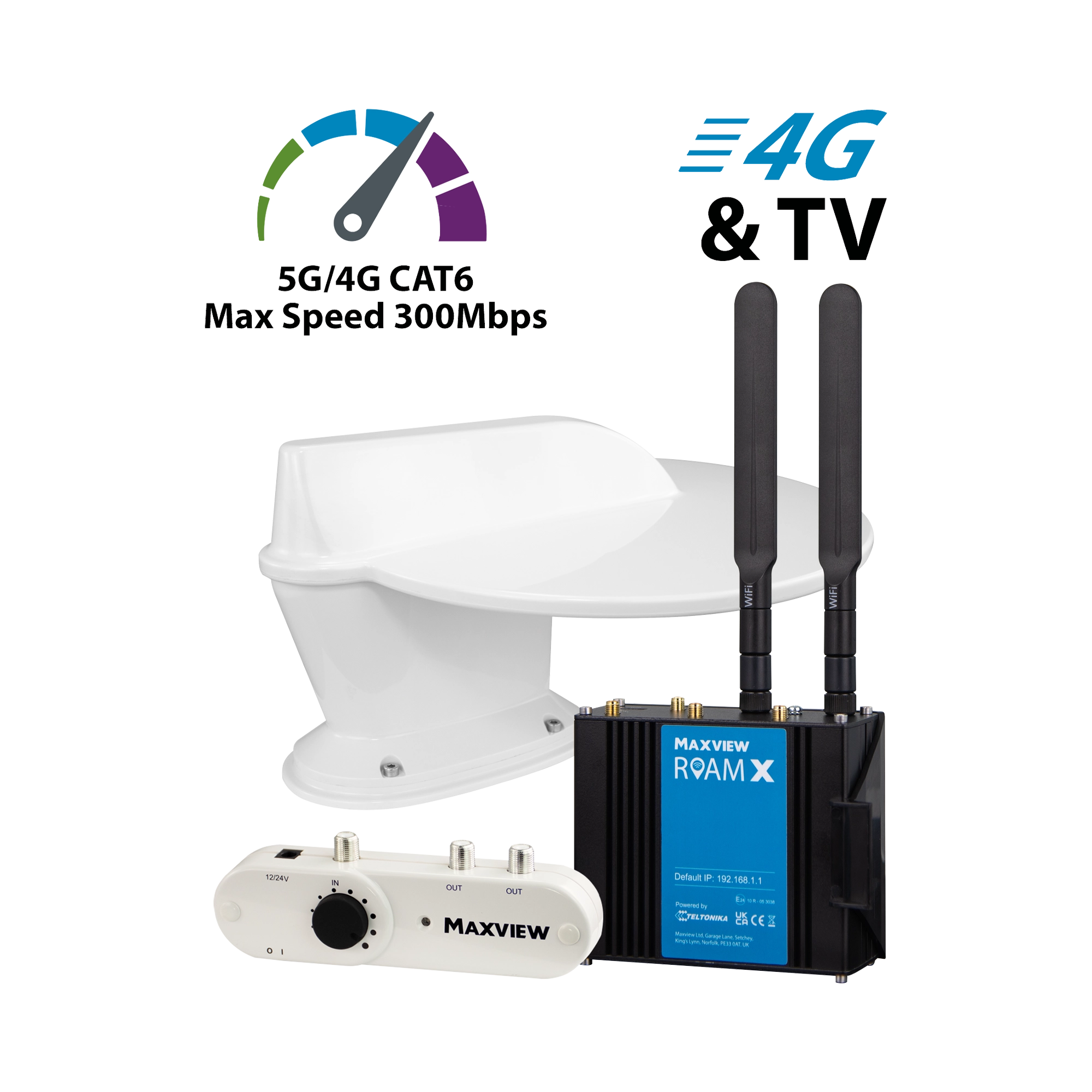 Maxview Roam X Combo Internet and Terrestrial TV