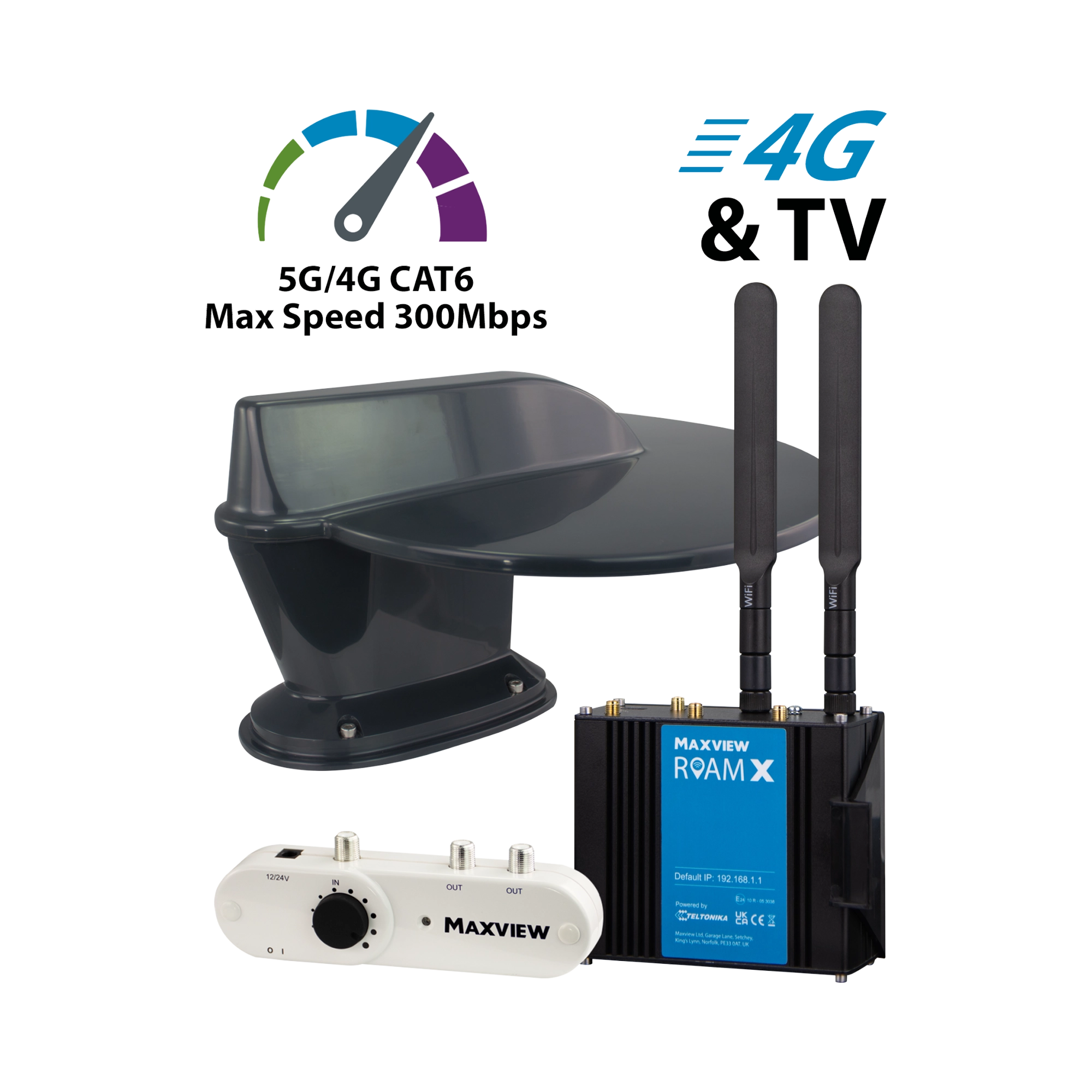 Maxview Roam X Combo Internet and Terrestrial TV