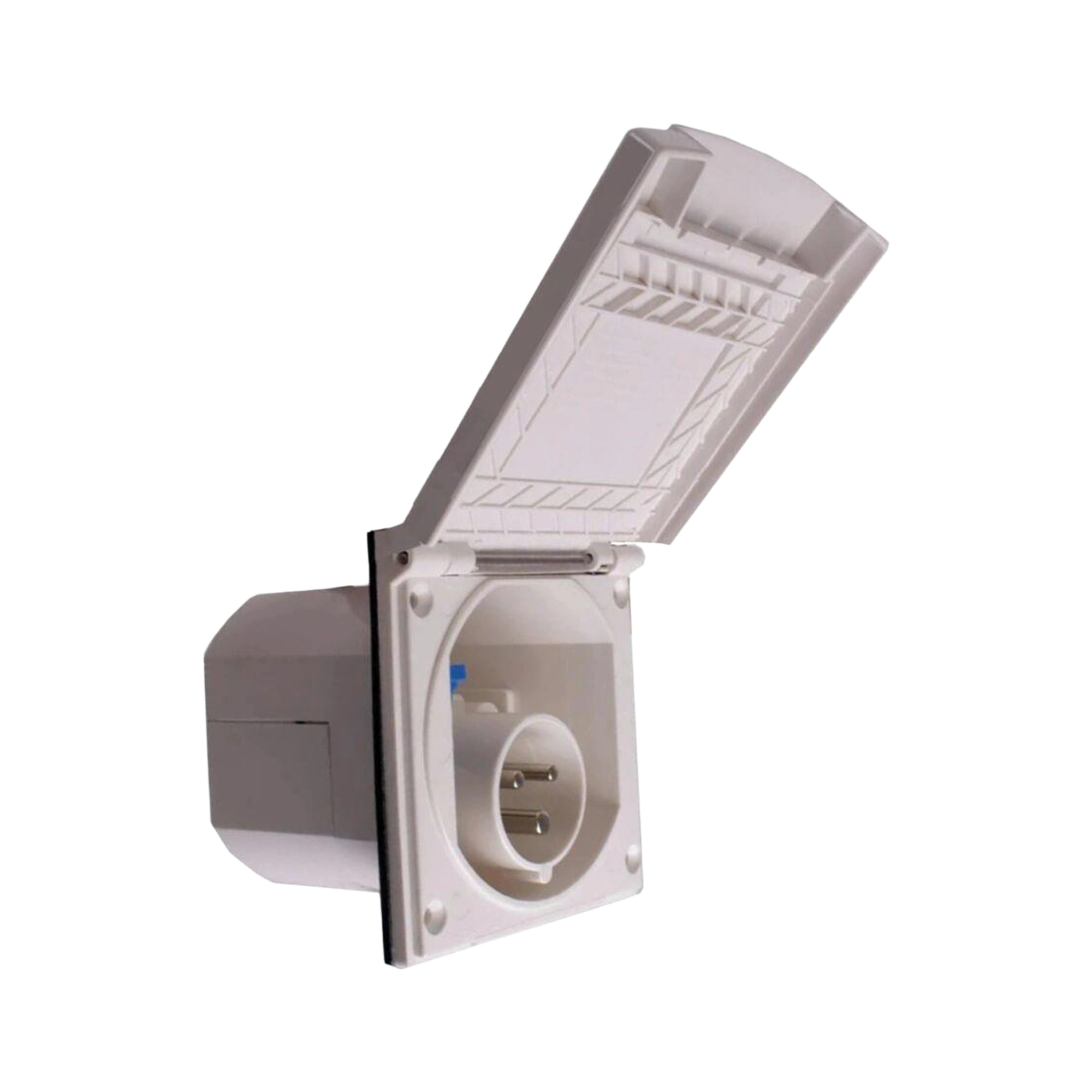 Powerpart Flush Fitting Mains Inlet, White