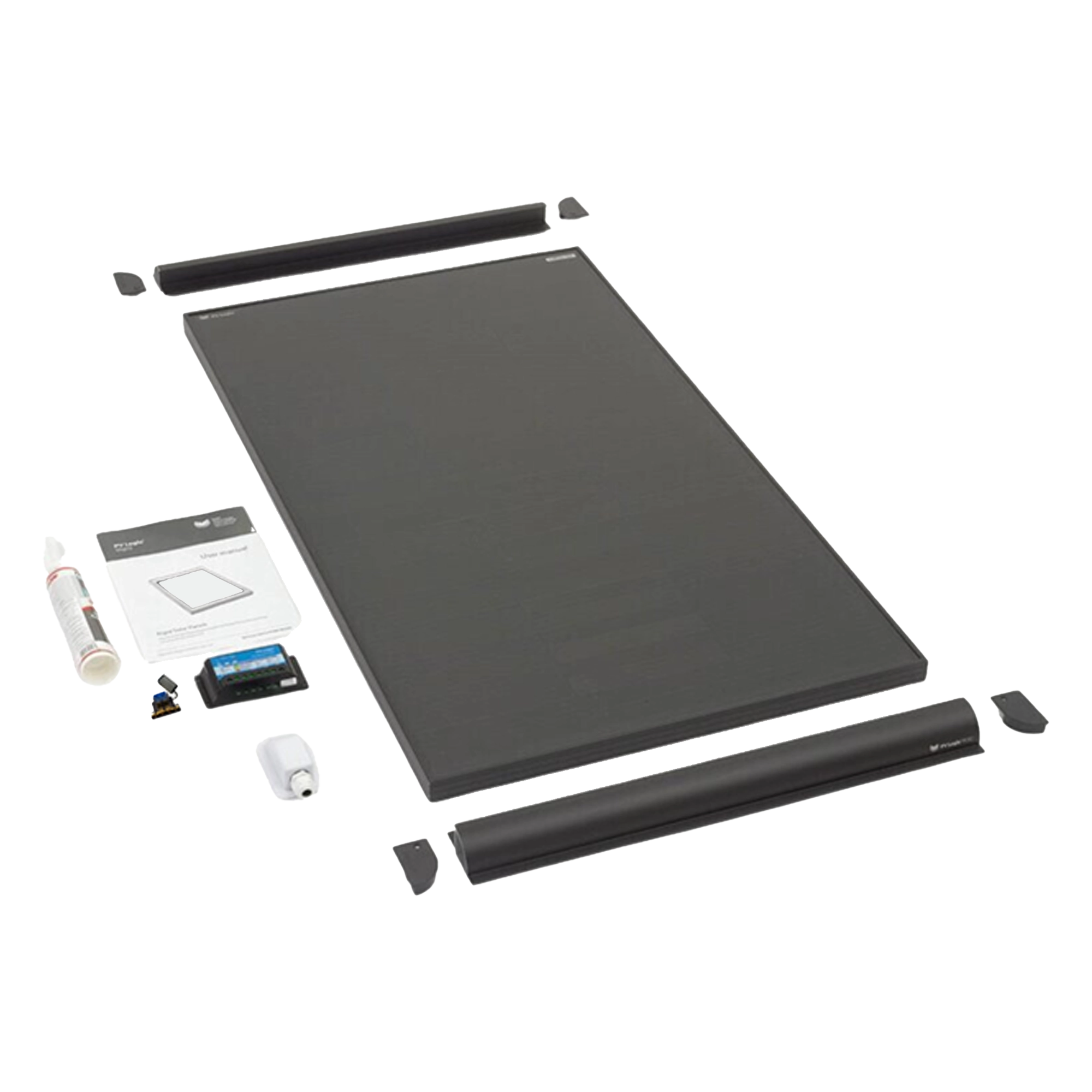PV Logic 125W Mono High Density Rigid Solar Panel Roof & Deck Top Kit