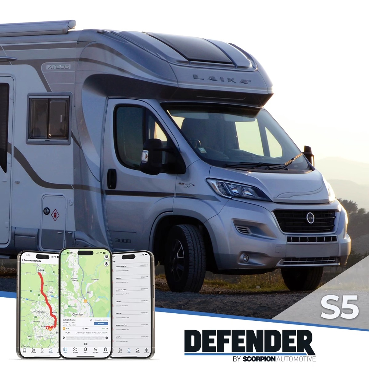 Scorpion Defender S5 Alarm & Tracking System