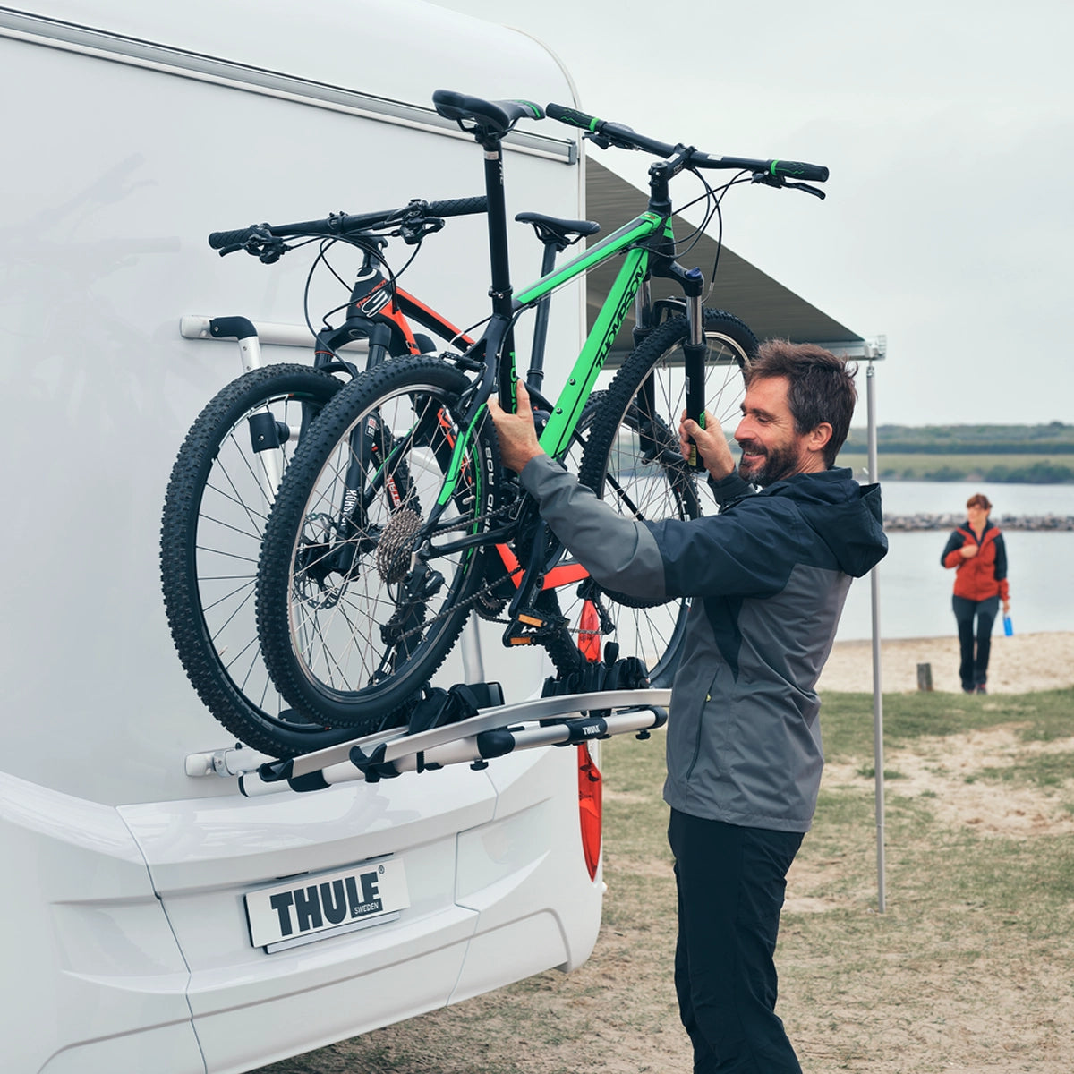 Thule Excellent Standard Rear Wall Bike Rack, Anodised