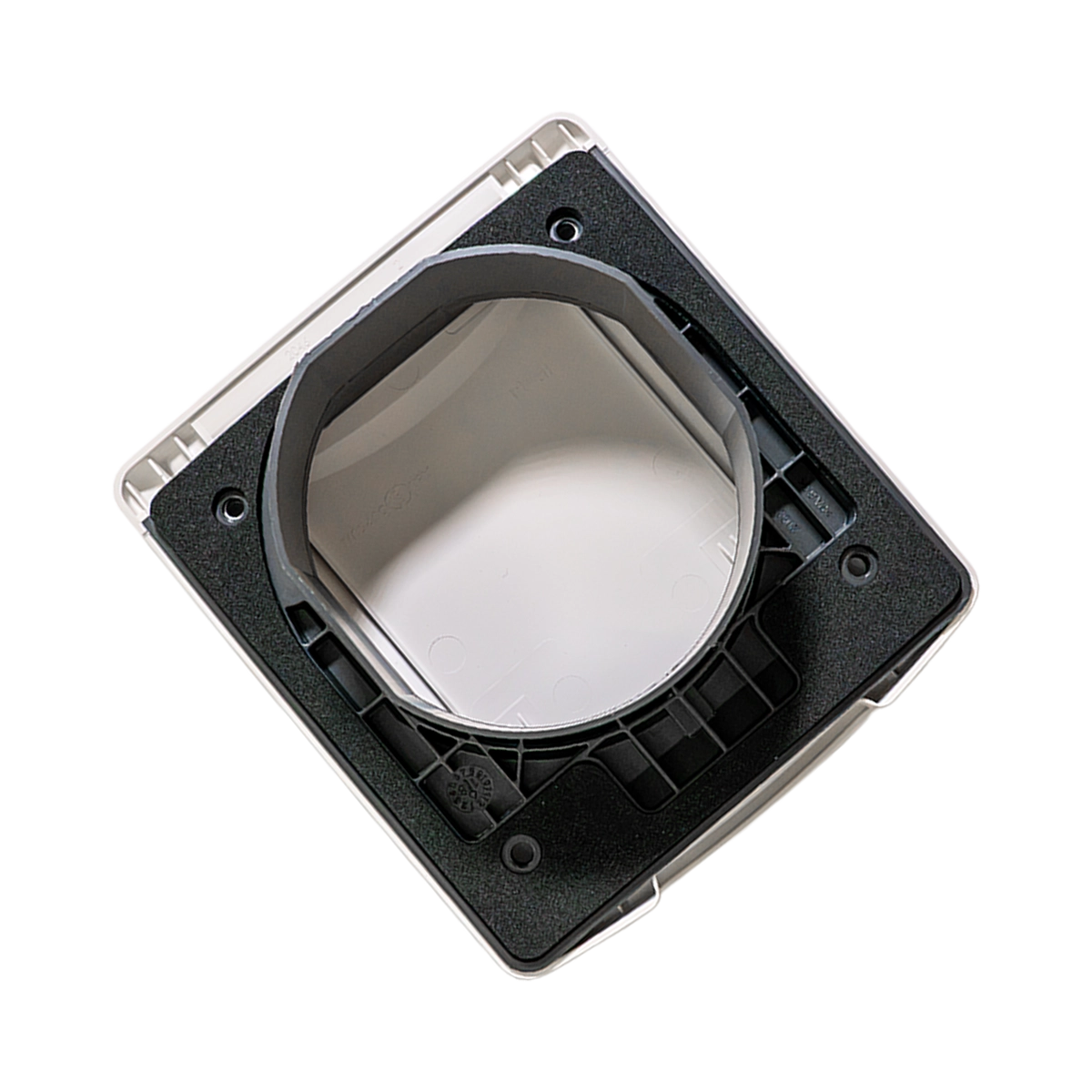 Fawo Flush Inlet With Sprung Cover, White