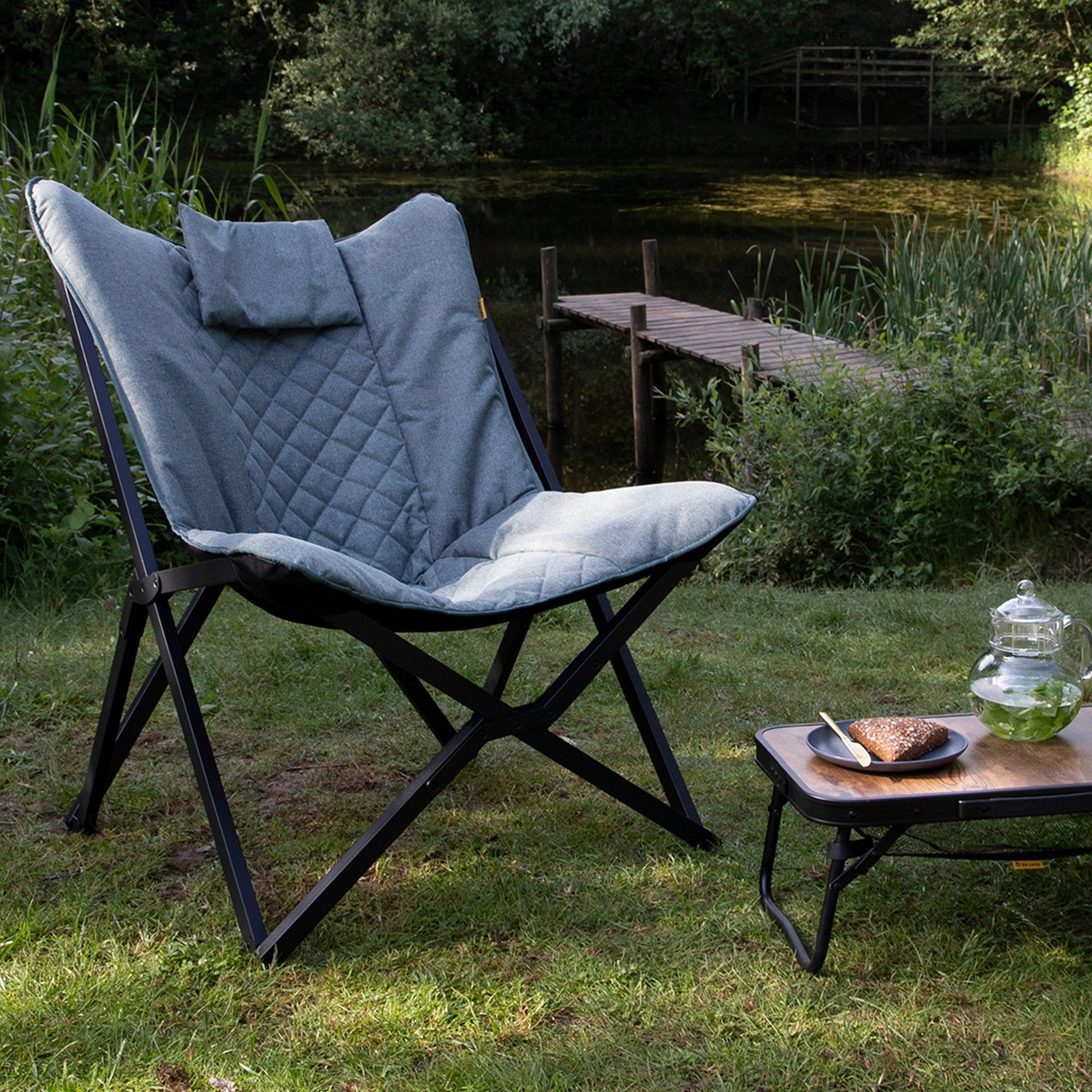 Bo-Camp Molfat Industrial Collection Relax Chair, Green