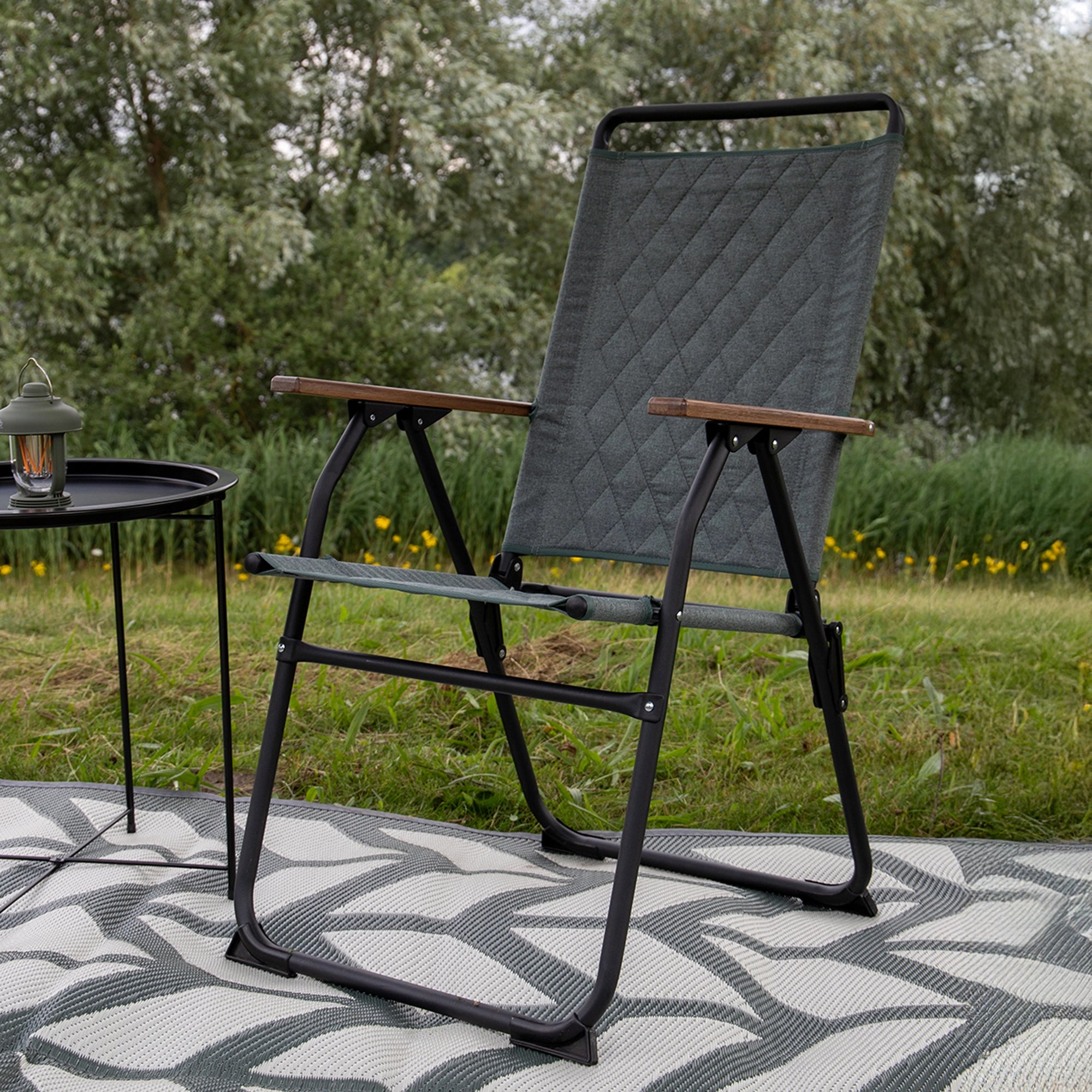 Bo-Camp Segrell Industrial Collection Folding Chair, Green