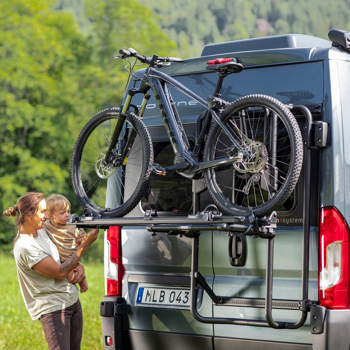 Thule VeloTrack Frame Rear Door Van Bike Rack