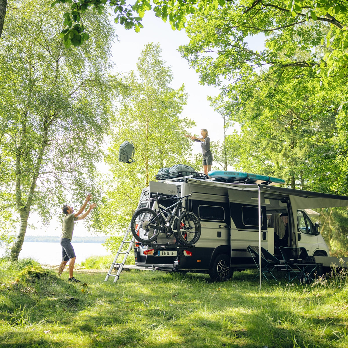 Thule VeloTrack Frame Rear Door Van Bike Rack