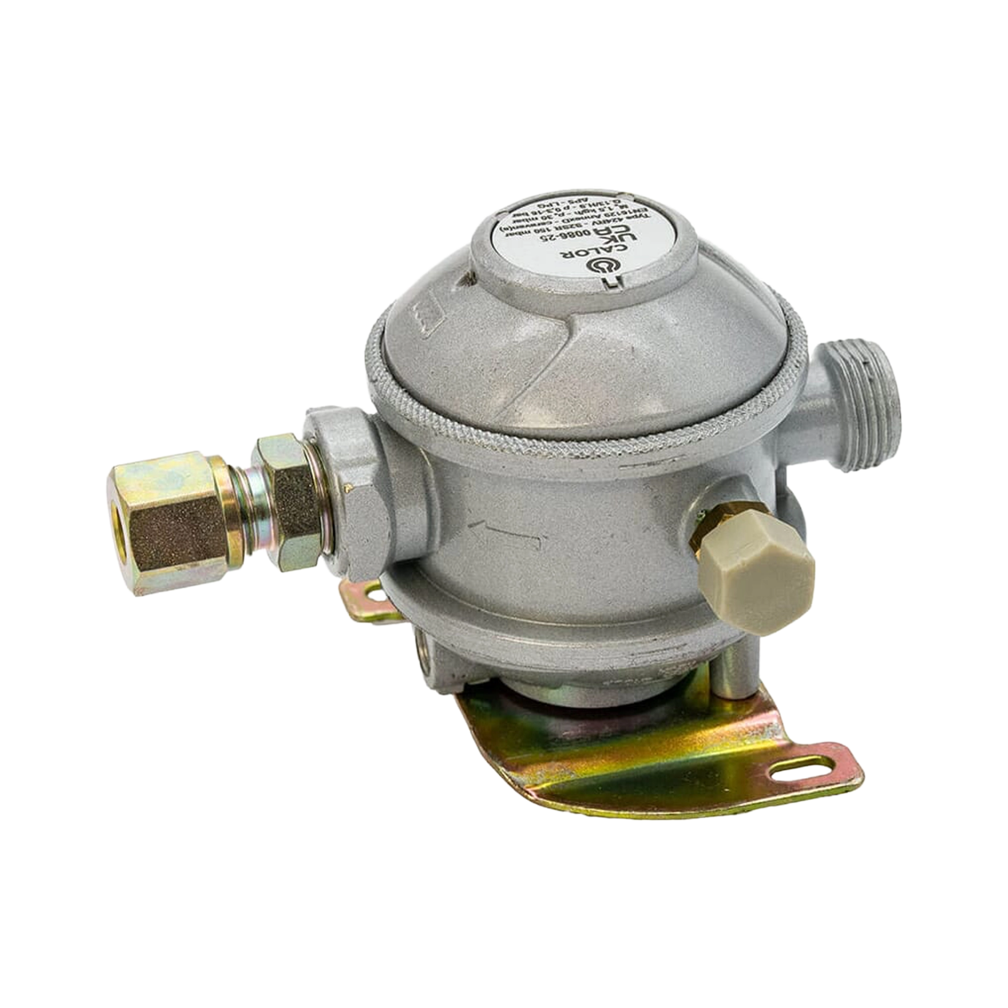 Cavagna Bulkhead Gas Regulator 30mbar with Straight 8mm Outlet