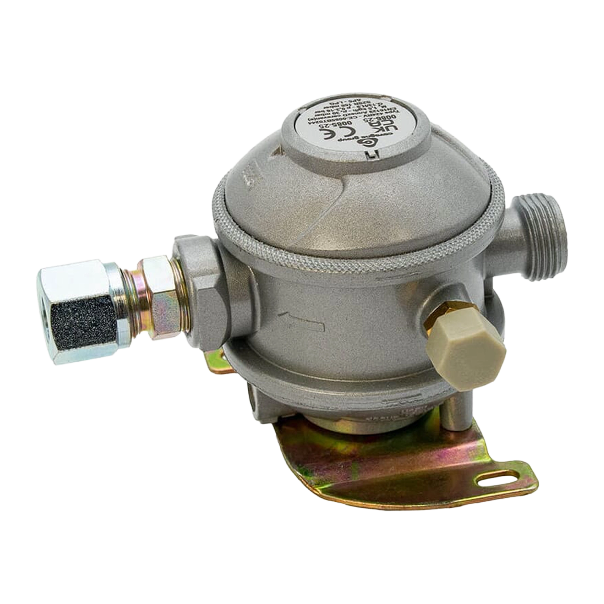 Cavagna Bulkhead Gas Regulator 30mbar with Straight 10mm Outlet
