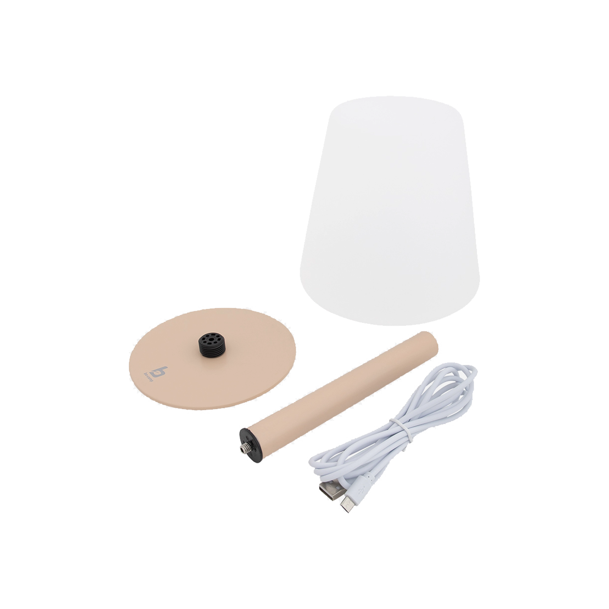 Bo-Camp Piana Pastel Collection LED Rechargeable Table Lamp