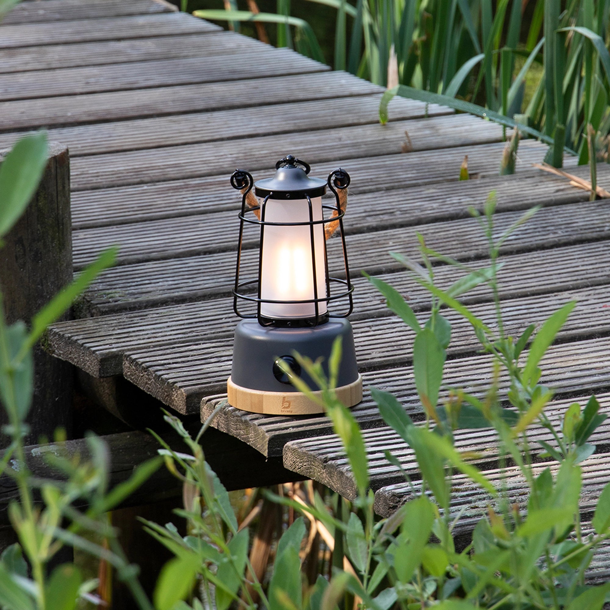 Bo-Camp Harlington Urban Collection LED Rechargeable Table/Hanging Lantern