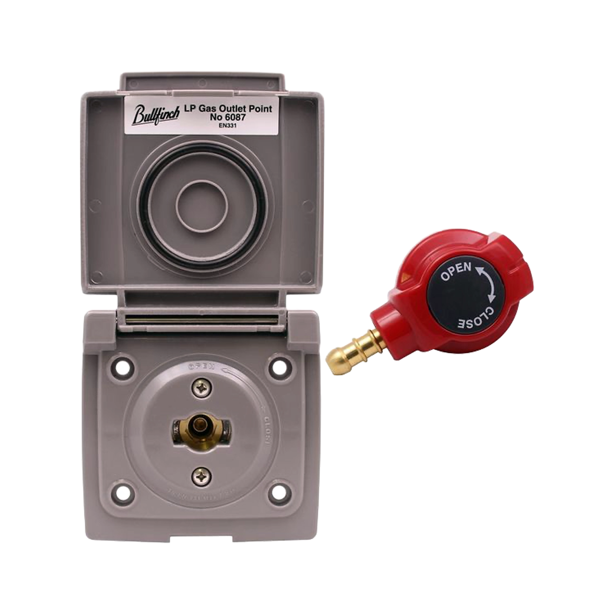 Bullfinch External Gas Outlet BBQ Point, Grey