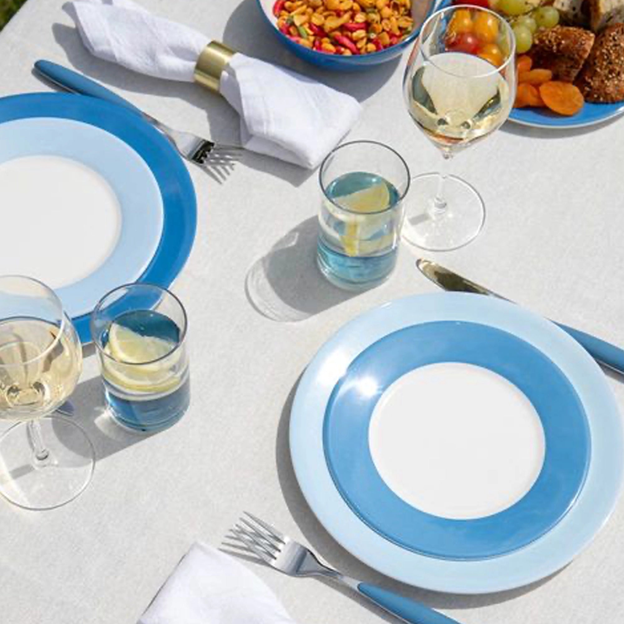 Gimex Colour Line 12 Pcs Melamine Tableware Set, Sky