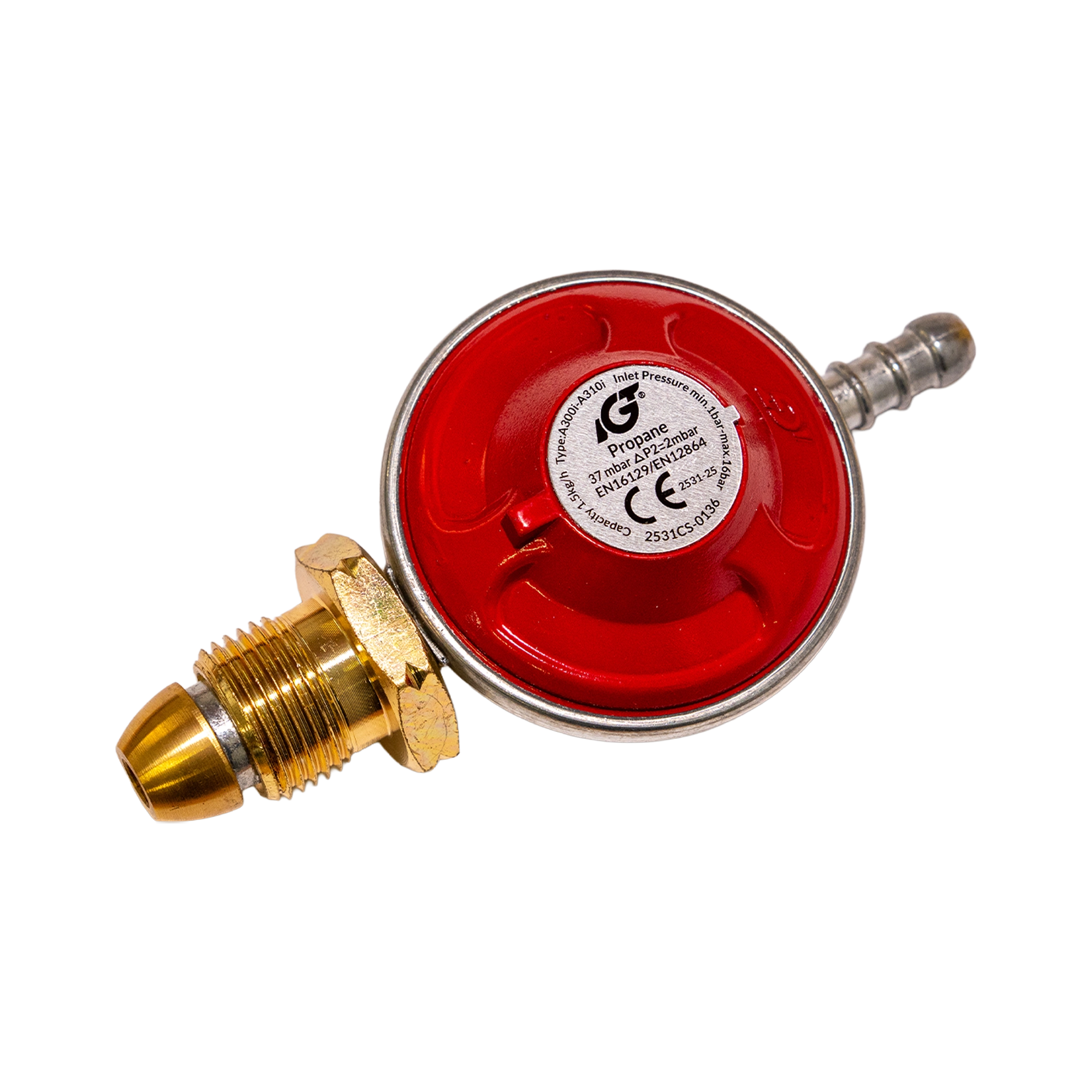 IGT Screw-On Propane Regulator 37mbar, 1.5kg/h