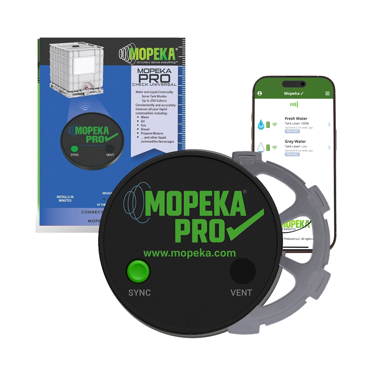 Mopeka Pro Check Universal Sensor Kit for Aluminium, Plastic & Poly Tanks