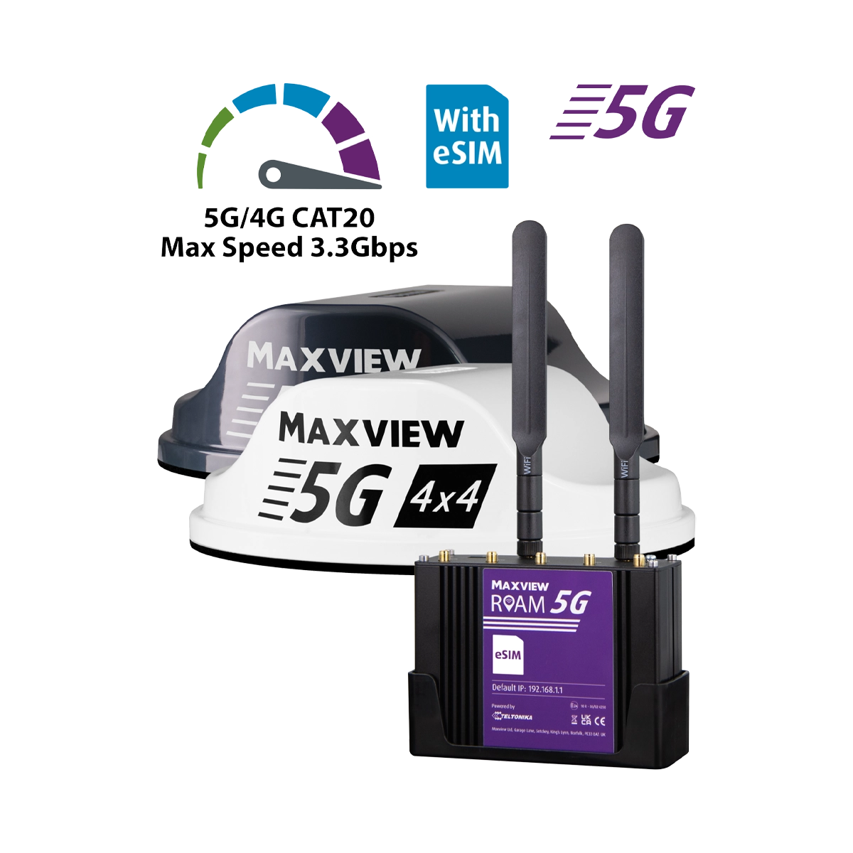 Maxview Roam 5G Wi-Fi Internet System