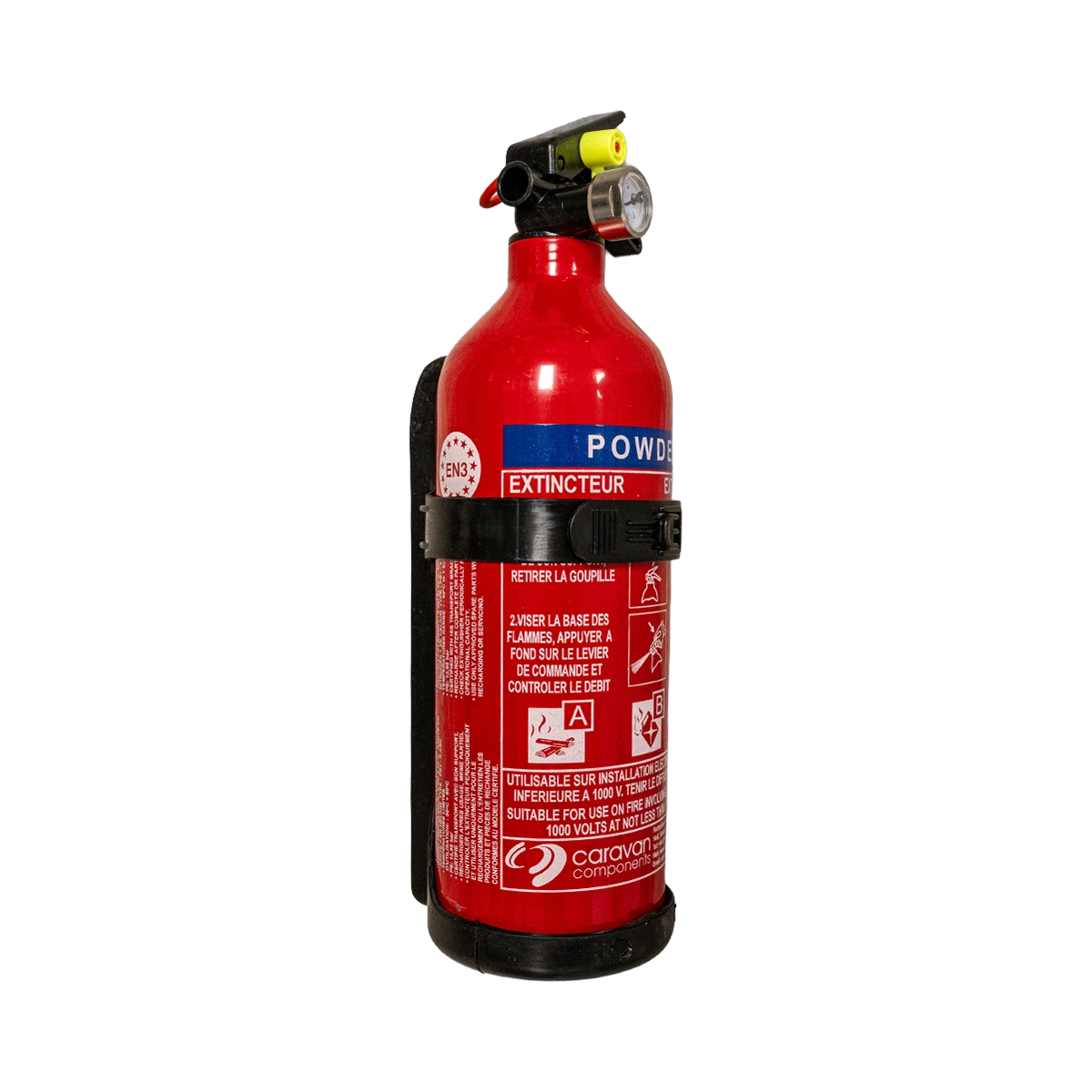 Caravan Components ABC Powder Fire Extinguisher, 1kg