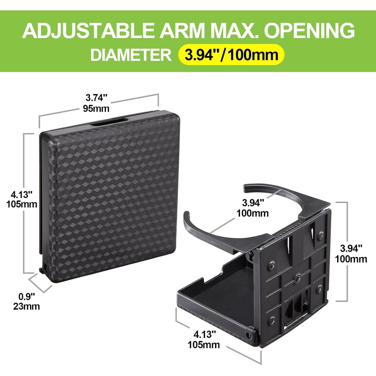 Spurtar 2 Pcs Adjustable Folding Drink Holder