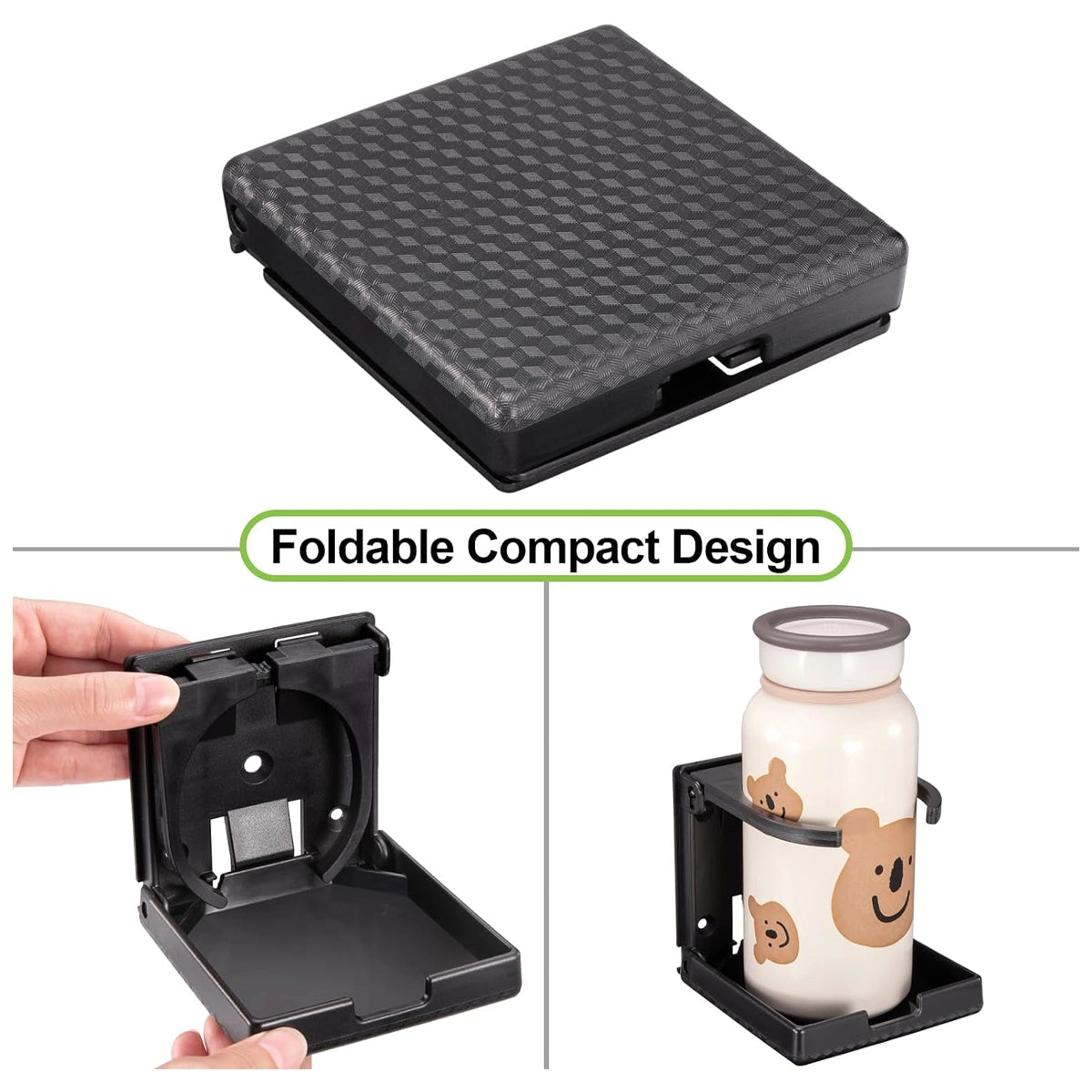 Spurtar 2 Pcs Adjustable Folding Drink Holder